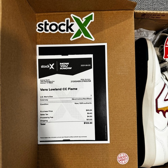 NIB Vans Lowland Cc Flame - Picture 3 of 6